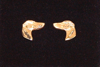 Gold Single Head Post Earrings
