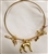 Goldtone 3 charm bracelet