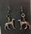 Standing Birthstone Greyhound Shepherd Hook Earrings