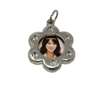 Flower Shaped Photo Picture Frame Charm