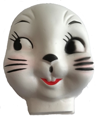 Large Plastic Easter Bunny Rabbit Doll Face Mask