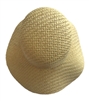 5-1/2" Natural Straw Wicker Bonnet for Dolls