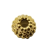 16mm Gold Ornament Crown Rings Bead Caps, 8 ct