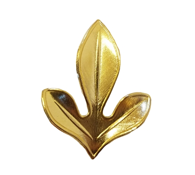 Gold Tone Metal Sassafras Leaf Jewelry Findings