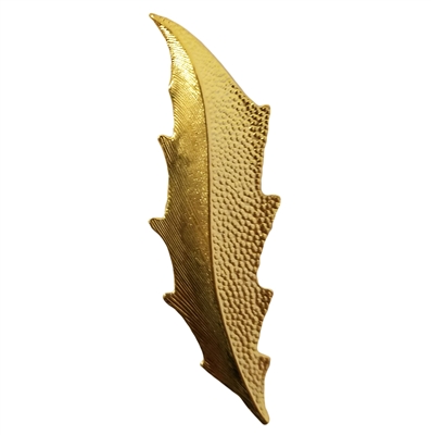 Gold Tone Metal Large Leaf Jewelry Findings