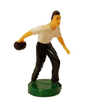 Miniature Painted Plastic Bowler