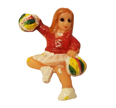 Miniature Plastic Cheerleader