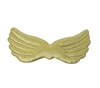 Pair of 3" Metallic Gold Padded Fabric Angel Wings