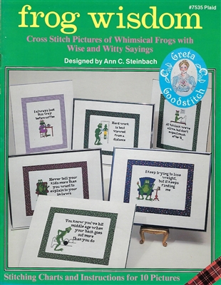 Frog Wisdom Cross Stitch Book