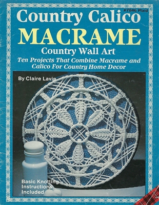 Country Calico Macrame: Country Wall Art