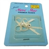Ivory Satin Ribbon Bows with Rhinestone Center, pack of 2