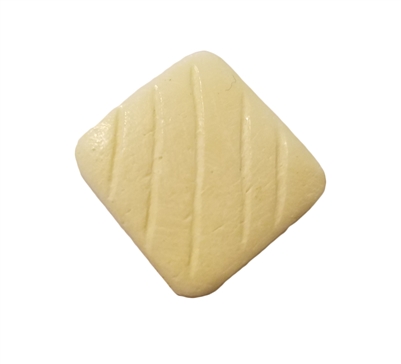 20mm Square Hand-Carved Genuine Bone Beads, 8 ct Bag