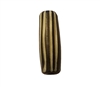 24mm Black & White Striped Hand-Carved Genuine Bone Horn Beads, 4 ct Bag