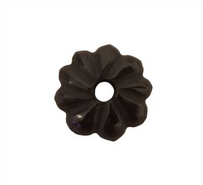 20mm Flower Round Saucer Genuine Bone Horn Beads, 4 ct Bag