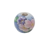 16mm Round Painted Floral Ceramic Beads 4ct Bag