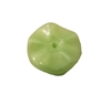 12mm Mint Green Wavy Disc Glass Beads, 8ct Bag