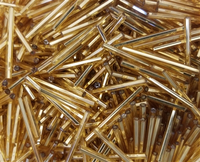 Size No. 25 Glass Bugle Beads 25mm (4 oz bag)