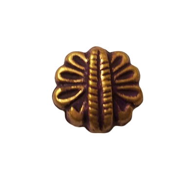 18mm Purple & Gold Metal Butterfly Shaped Beads, 4 ct Bag