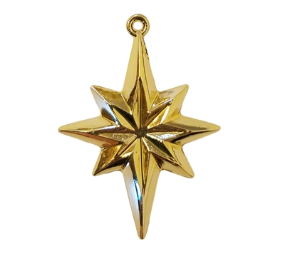 North Star Gold Plastic Craft Charms, 4 ct Bag