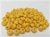 16mm Natural Grooved Plastic Beads, 50 ct bag