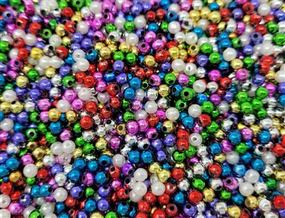 4mm Plastic Pearls Beads, 1,000 ct Bag