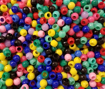 5mm x 7mm Plastic Pony Beads 1000 ct Bag