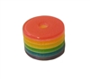 8mm Column Striped Resin Rainbow Beads 100ct Bag