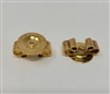 Gold Brass Bolo Tie Slide Hardware, 2 pcs