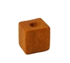 6MM Orange Cube Wood Beads 100ct Bag