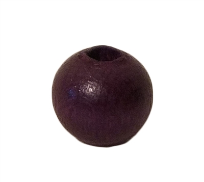 8MM Purple Round Wood Beads 100ct Bag