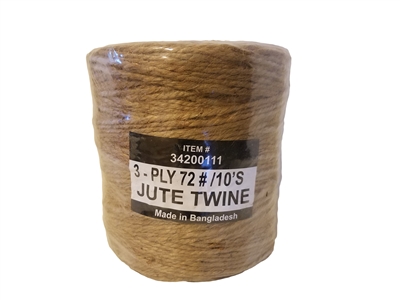 3 Ply #72 Natural Jute Twine 10 lb.