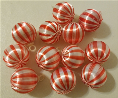 Pack of 12 Satin Christmas Ball Ornaments 1"