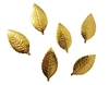 Gold Foil Embossed Leaves (12 pcs)