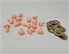 Zim's D-Type Triangle Plastic Nose, Flesh, 12mm (15 pcs)