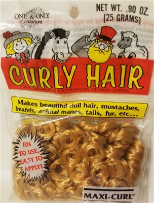 One & Only Creations Curly Doll Hair - Strawberry Blonde