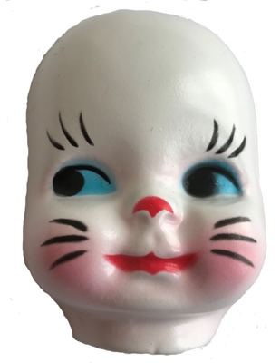 Plastic Child Bunny Costume Doll Face Mask