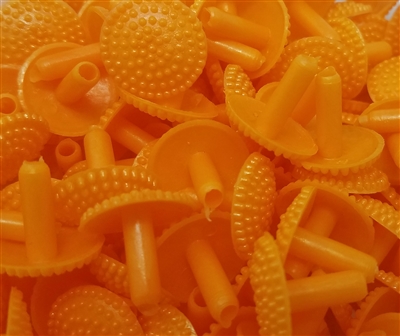 Darice Orange Plastic Artificial Daisy Flower Center (12 pcs)