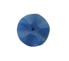 14mm Blue Wavy Disc Glass Beads, 8ct Bag