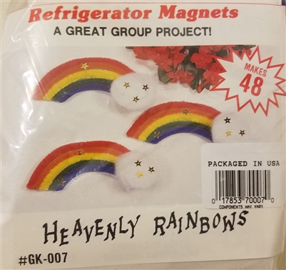 Heavenly Rainbows Refrigerator Magnets Kids' Group Craft Kit