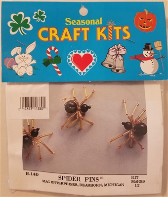 Spider Pins Beading Seasonal Craft Kit