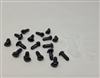 Zim's D-Type Triangle Mini Plastic Nose, Black, 10mm (15 pcs)