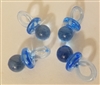 Medium Plastic Acrylic Miniature Pacifiers, 4 ct bag