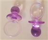 Large Plastic Acrylic Miniature Pacifiers, 2 ct bag