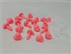 Zim's Heart Shaped Plastic Nose, Pink, 13mm (20 pcs)