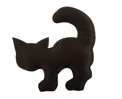 Black Cat Puffins Padded Satin Applique (10 pieces)