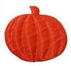 Orange Pumpkin Puffins Padded Satin Applique (10 pieces)