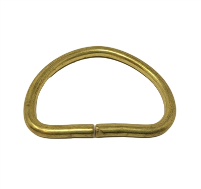 1-1/2" Brass Dee Ring, Unwelded