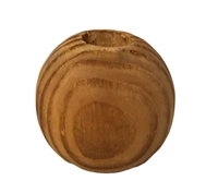 25MM Rustic Swirl Round Unfinished Wood Beads 4 ct. Bag