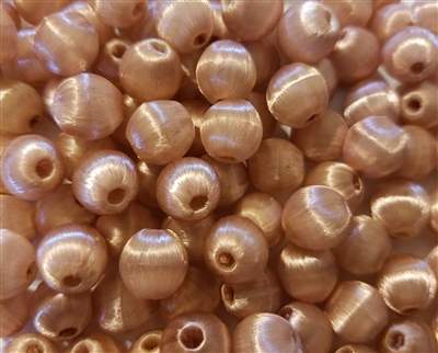 10mm Round Silk Thread Wrapped Beads, 144 ct
