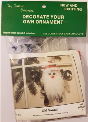 Oh! Santa! Christmas Ornament Craft Kit